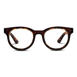 Peepers by PeeperSpecs Women's Olympia Round Reading Glasses, Coffee/Tortoise, +2.75