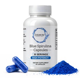 Suplemento prebiótico de extracto de espirulina azul puro  antioxidante, antiinfamatorio                                                              