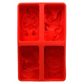 4 Designs Mold for soap Making, Candle, Resin, Chocolate, Plaster with: Horse, Unicorn, Horseshoe and Lucky Horse