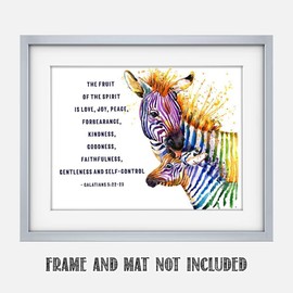 TJ Originals Book of Galatians Quote Wall Art, Christian Art Print, Christian Gifts for Women, Religious Verses Desk Decor, Bible Verses Office Wall decor, Catholic Art Wall Decor (11x14 in)