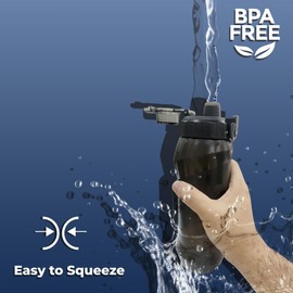 Magnetic Cycling Water Bottle with Bike Mount – 750ml / 25oz, Quick Snap-Release, Cage-Free, One-Handed Access – M5 Screws Included – Fits MTB, Road & Gravel Bikes