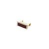Snap in Rectangular Indicator Light, 0.375" x 1.28" Panel Cutout,