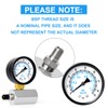 ERGAOBOY 0-1 bar (0-15 Psi) 2 inch steel pressure gauge