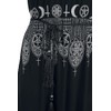 Gothicana by EMP Women's Black Maxi Dress with Prints and