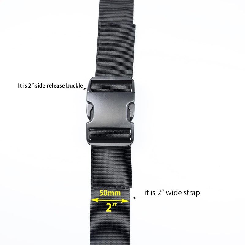 Ahijklmn Quick Side Release Buckles 2" Heavy Duty Plastic Snap
