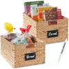 Best Choice Products Pantry Baskets Set of 2 16x12in Water