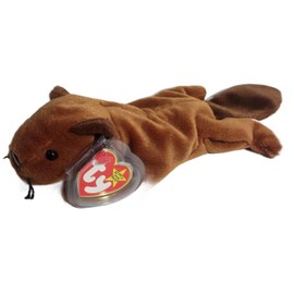 TY Beanie Babies ``BUCKY`` the BEAVER - MWMTs! RETIRED! CHECK OUT ALL MY BEANIES! .HN#GG_634T6344 G134548TY35699