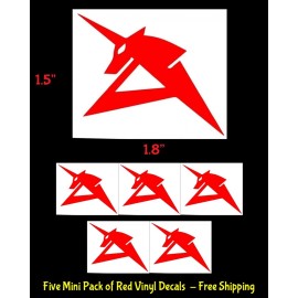 Signage Cafe GUNDAM AMURO RAY 5 1.5" Red Vinyl Decals Car Window Phone Cup laptop tablet