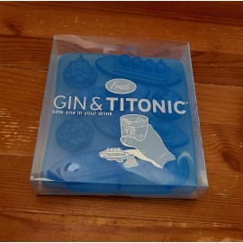 Fred Gin and Titonic Titanic and Iceberg Silicone Ice Cube Tray Fred & Friends
