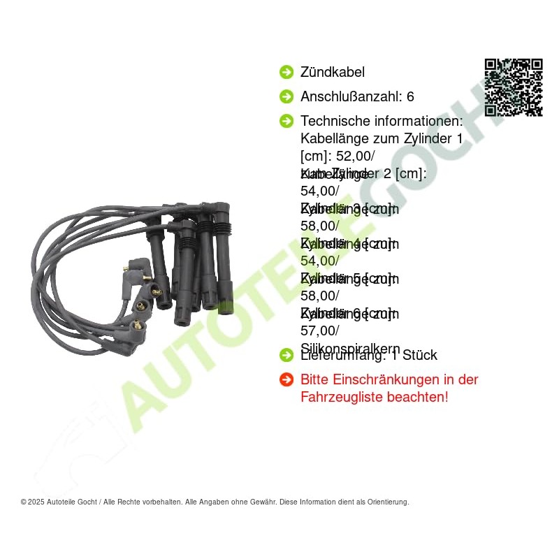 Magneti Marelli 941319170082 Ignition Wire Set