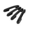 4pcs Gloss Black Carbon Fiber Style Exterior Door Handle Cover