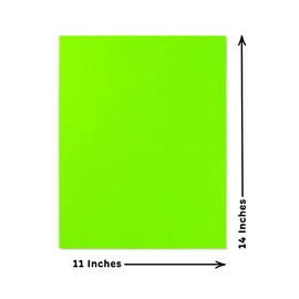 Hygloss Neon Poster Board - 11x14 Inch Fluorescent Double-Sided Color Cardstock Paper - 25 Sheets, 10 Pt. Thickness - Ideal for Signs, Crafts, Projects - 5 Assorted Colors in Bulk Pack