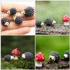Resin Hedgehog Figures Mini Animal: 20 Pieces Lawn Micro Hedgehog