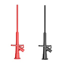 Pack of 2 Multimeter Cable Test Probe, Insulated 10 A Crocodile Clip Test Probe, Professional Insulated Quick Test Hook Clip Test Probe with 4 mm Banana Socket for Electrical Tests, 1000 V/10 A,