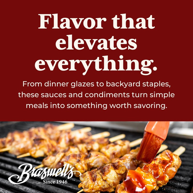 Braswell’s Gourmet Tangy Mustard BBQ Sauce – Small-Batch, Renowned Specialty,