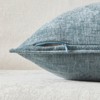 JUSPURBET Light Blue Chenille Throw Pillow Covers 22x22 inch Set