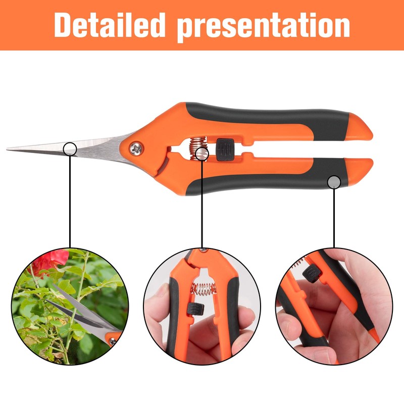 Pack of 2 Pruning Shears, Garden Shears, Trimming Shears, Suitable