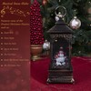 Clever Creations Musical Christmas Snow Globe Lantern, Lighted LED Swirling