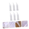 FUNOMOCYA 6pcs Hair Coloring Squeeze Bottles Nozzle Caps Refillable Lotion