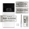 Baby Sleeping Don‘t Knock or Ring Doorbell，Rotatable No Soliciting Doorbell