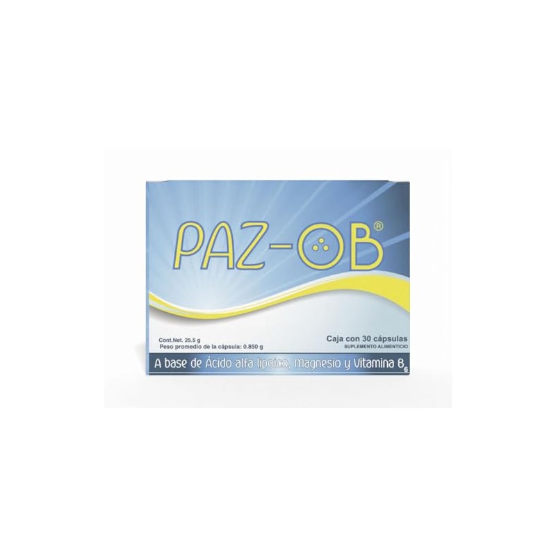 Paz Ob Suplemento Alimenticio, 30 Cápsulas