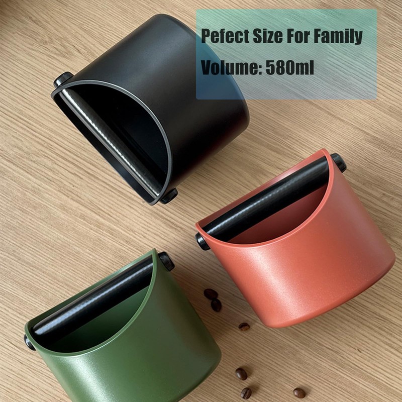 Coffee Knock Box, 4.6 in, Barista Style Espresso Grounds Knock