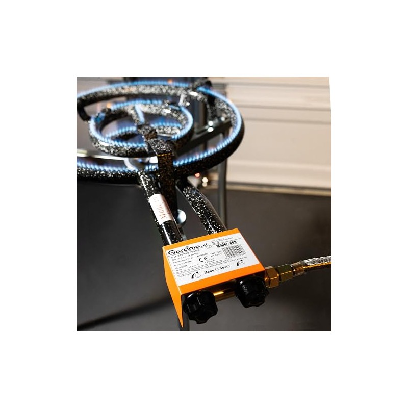ZENDEU Outdoor Paella Propane Gas Burner - 2 Rings Garcima