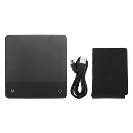 3kg Electronic Coffee Scale Digital Rechargeable Timing Coffee Scale with Antiskid Heat Insulated Mat for Bar