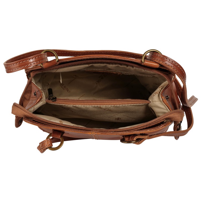 piké 017290 Women's Genuine Leather Backpack Shopper | Made in