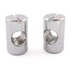 SD Products CDZP0100-20 Cross Dowel Barrel Nuts, Zinc, M8 x