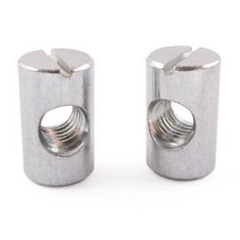 SD Products CDZP0100-20 Cross Dowel Barrel Nuts, Zinc, M8 x 20, Set of 20 Pieces
