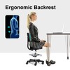 Frassie Drafting Chair with Back Adjustable Spa Bar Rolling Stool