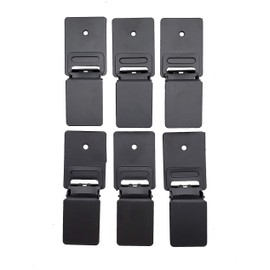 Wall Clips Matte Black for Hanging Rugs and Animal Hides (Pack of 6) Rug Grippers/Clips/Hangers