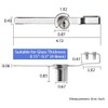 Sissinda Sliding Glass Door Ratchet Lock Display Case Lock with