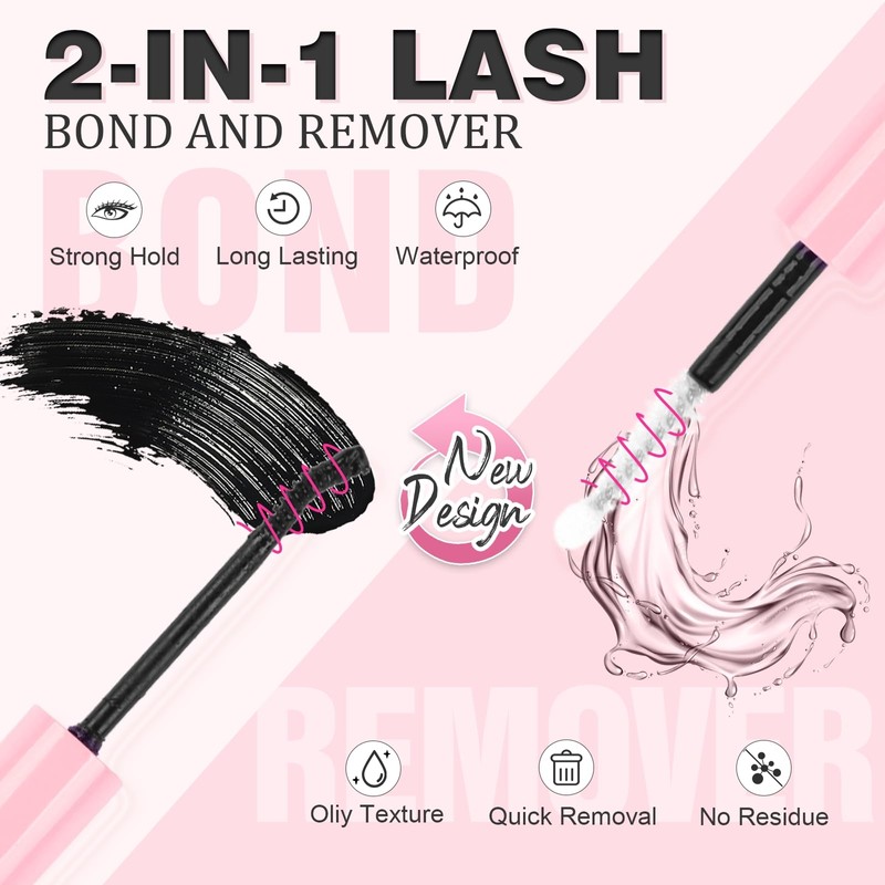 Sixstarhair Individual Eyelashes 80D+100D Thick Cluster Lashes with Bond and