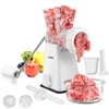 LHS Manual Meat Grinder with Stainless Steel Blades Heavy Duty