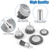 Wire Brush for Drill, Wire Wheel Brush Cup Set, Wire