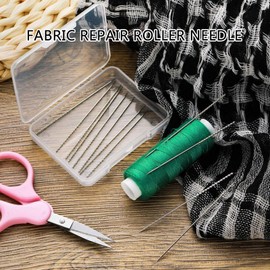 Zeizafa 15-teiliges Reparatur-Werkzeug-Reparaturnadel-Set zum Stricken von Leder, Handwerk, Nähnadeln