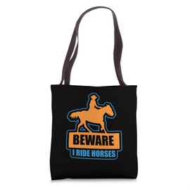 Cool Western Art Rodeo Graphic For Horse Loving Women Tote Bag