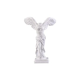 QOTSTEOS Winged Victory of Samothrace Statue, Greek Goddess Statue Sculpture, Resin Victoria Figurine Desktop Ornament Decoration for Home,Office(White,size:S)