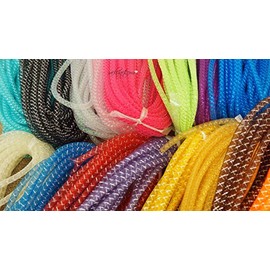 rackcrafts.com 8mm Tube Tubing TubiFlex FlexiTube Flexible Mesh Decorative Ribbon Hair Design (Royal Blue)