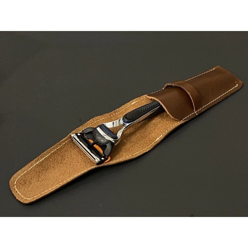 Harry’s London Leather Double Edge Safety Razor Protective Travel Case