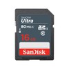 SanDisk 16GB Ultra SDHC UHS-I Class 10 Memory Card 80MB/s