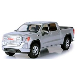 2019 Sierra 1500 SLT Crew Cab Pickup Truck Silver Metallic 1/24-1/27 Diecast Model Car by Motormax 79361silver