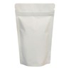 RIGHTPAK White Matt Stand Up Pouches with Resealable Zipper &