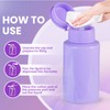 2 Pack Purple Push Down Pump Dispenser - Nail Polish
