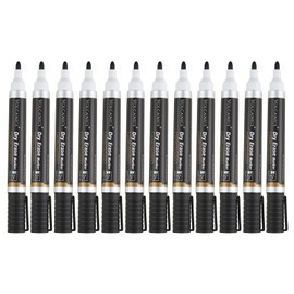 Volcanics Volcanics Jumbo Black Dry Erase Markers Whiteboard Pens Low Odor Whiteboard Markers Pack of 70