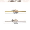 NUOSYI 2PCS Baby Girls Crown Headbands Rhinestone Tiara Elastic Hair