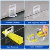 DGSL Tile Leveling System, 1000-Piece 1/8" Tile Spacers Clips Tile