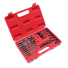 Wiltec Screw Extractor Set 25 Pieces Left Extractor Bolt Screwdriver Extractor Set with Screw Extractors Bolt Extractors in Case